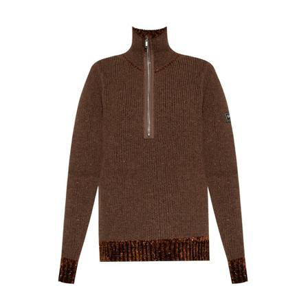 Raf Simons Turtleneck sweater with logo Brun, Dame