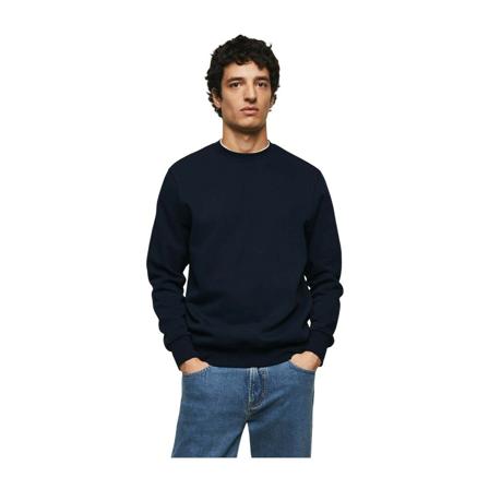 Mango Trøje i bomuldsfrotté Blå, Herre Sweatshirts