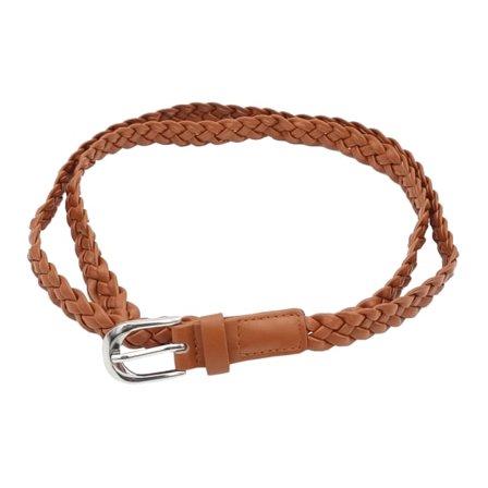Complement Flätat Bälte I Imitatiosläder 1,8 Cm Brett Skärp Dam Brun L