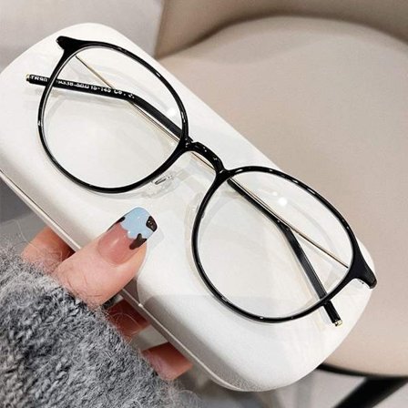 Anti-Blue Light Glasögon Överdimensionerade glasögon SVART SVART