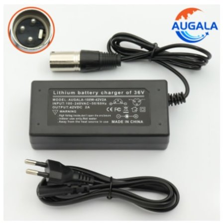 36V 2A Batterioplader Output 42V 2A Oplader Input 100-240 Vac Lithium Li-ion Li-poly Oplader Til 10 Serier 36V Elcykel EU