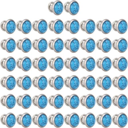 Blå Turkos Rapid Nitar Studs Lädertillbehör