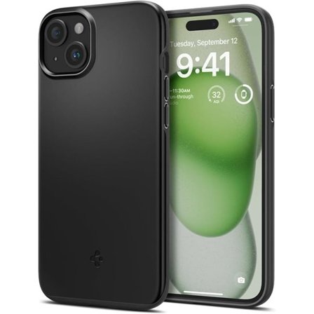 Spigen Ohut istuvuus iPhone 15 Plus -kotelo - musta