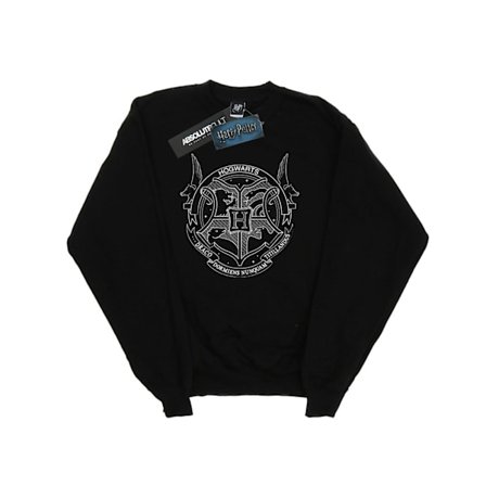 Harry Potter Hogwarts Sigill Sweatshirt för flickor 7-8 år Svart
