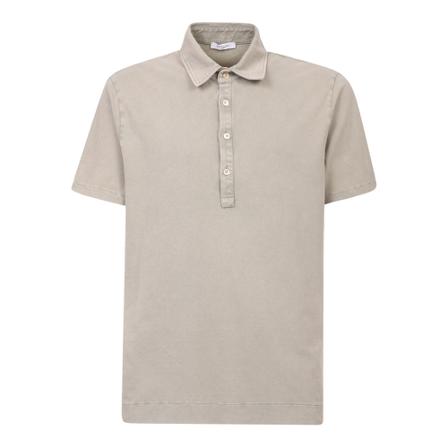 Boglioli, Short sleeve polo shirt Beige, Heren, Maat:M