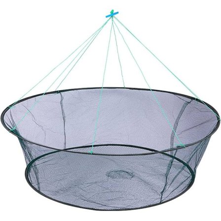 80 cm fiskegarn, foldbart fiskegarn, krabbegarn, bærbart fiskegarn med maskefælde til minnow hummerrejer