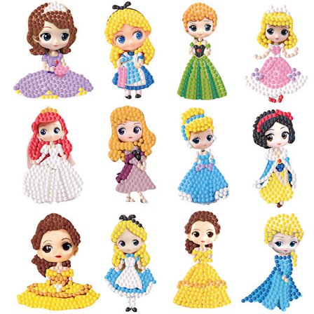 5D DIY Diamantmaleri Sticker Kit til Børn, Spil Os Diamantkunst Mosaik Digital Sticker Kit