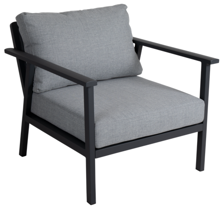 Brafab Samvaro Low Fåtölj Antracit/Pearl Grey, Utemöbler