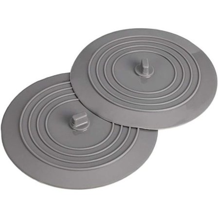 2-pak 6 tommer Universal Silikone Gummi Badekarsprop - Afløbsprop Dækning til Køkken Badeværelse Vask Badekar