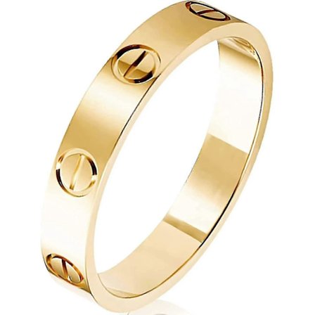 Kjærlighetsringer med skruedesign for kvinner Band Loveringer 18k Titanstål Smykker Bursdagsgaver til Kvinner Menn Valentinsdag