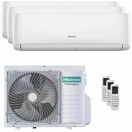 Condizionatore Hisense Hi-Comfort 2025 trial split 12000+12000+12000 BTU inverter A++ wifi unità esterna 8 kW