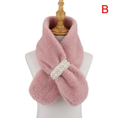 Mode 13 * 83cm Pearl Plysch Mjuk Komfort Vinter Varm Kvinna Sc