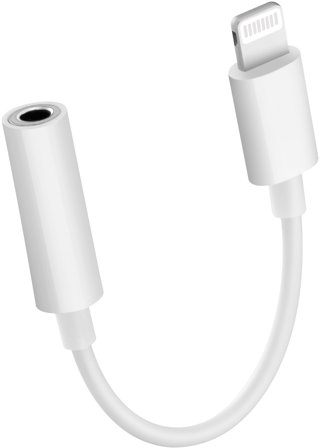 Andersson Lightning - 3,5mm Audio Adapter White - Lightning till 3,5 mm-adapter