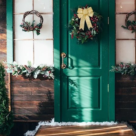 Glitterbånd, bånd med metallisk kant, julebånd til krans, juletrepynt, gaveinnpakning, hjemmeinnredning, 10 yards