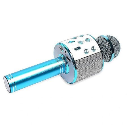 Blå Karaoke Mikrofon, mikrofon til børn, sjovt legetøj til 3-12 år gamle børn