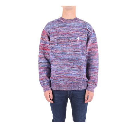 Marcelo Burlon, Round-neck Knitwear Rood, Heren, Maat:L