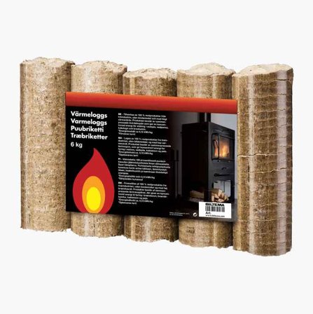 Biltema - Vedbriketter 6 kg