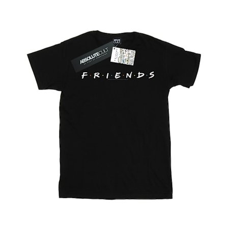 Friends Girls Text Logo Bomull T-shirt 3-4 år Svart