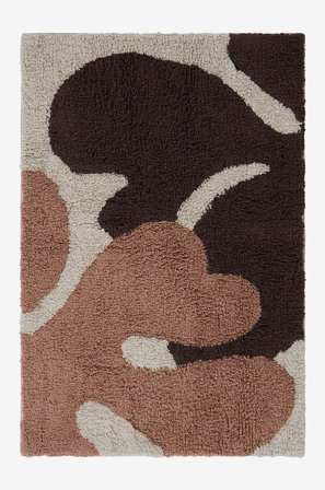 Jotex - Badematte Bomull/Bomull Brun/beige/grå LAURIE - Kjøp Baderomsmatter hos Jotex