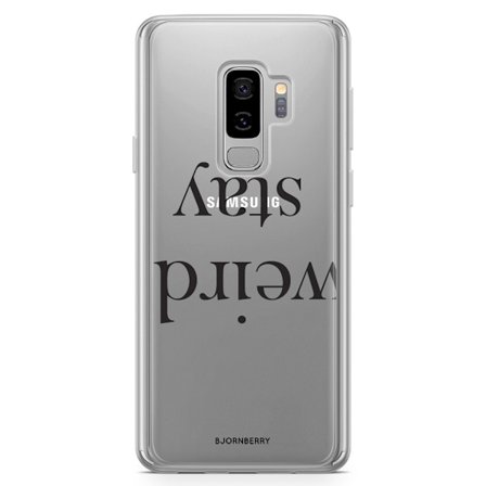 Bjornberry Skal Hybrid Samsung Galaxy S9+ - STAY WEIRD Svart