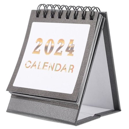 1 Bog med Fritstående Kalender 2024 Skrivebords Kalender Skrivebords Kalender Bordkalender Til Kontor
