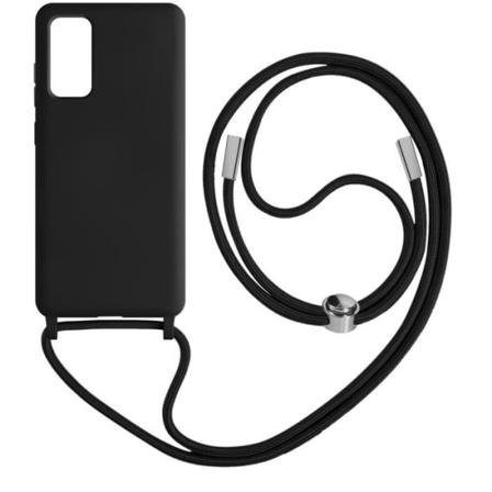 Samsung Galaxy S20 FE Cord Case Halvstyv halsband 80cm Svart