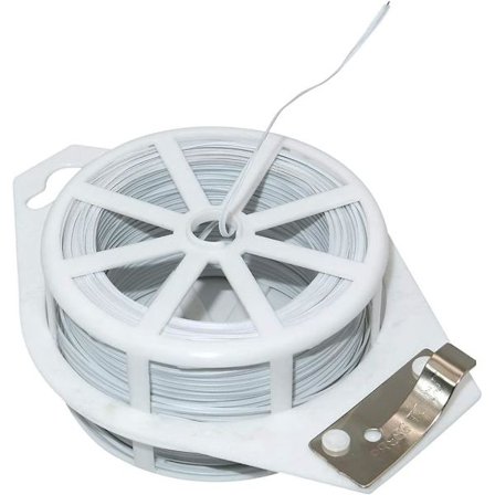 100m Valkoinen Pehmeä Puutarhaside, Vääntyneet Kasvisiteet, Muovipinnoitettu Lanka Leikkurilla