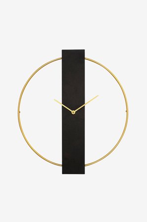 Wallity - Dekorativ veggklokke av metall Jillian - Svart - Veggklokker & bordklokker - Fra Homeroom