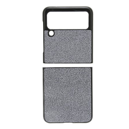 Glittrande Bling Telefonskal för Galaxy Z FLIP 3 Stötskydd Vikbar Mobiltelefon Skyddande Skal Svart