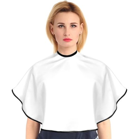 Professionel Kort Salonkappe, Makeupkappe Salon Styling Kappe Barberer Med Løkkelukning, Frisørkappe Forklæde