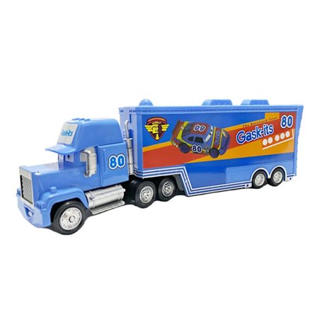 Disney Pixar Bilar Container Lastbilar Mack Leksaksbil Ramirez Racing Lightning McQueen 1:55 Die Cast Modell Barn Födelsedagspresenter