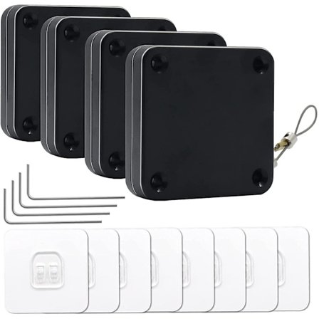 Punch-Free Automatisk Sensor Dør Lukker, Multifunksjonell Automatisk Dør Lukker, Bolig Kommersiell Auto Dør Lukker med Snøring, (4 Pakke)