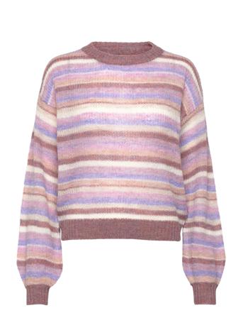 Nuelka Ls Pullover Pullover Striktrøje Multi/mønstret Nümph