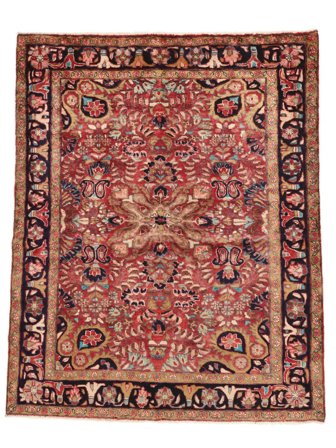 Lillian Vloerkleed Handgeknoopt 165X208 Donkerrood/Bruin Perzië