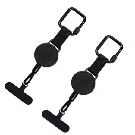 Uttrekkbar tyverisikring telefonline Sikker klips Klemme Modifiserbar lengde Håndleddsstropp for fotturer Klatring Smarttelefonsikkerhet Flerfarget