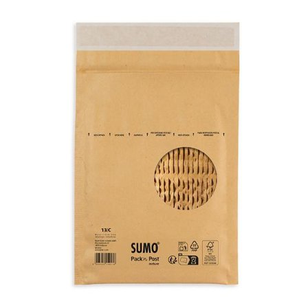 SUMO Påse vadderad 145x215mm brun 100/fp - Lyreco - Emballage och lagerutrustning - Kuvert och postemballage - Bubbelpåsar