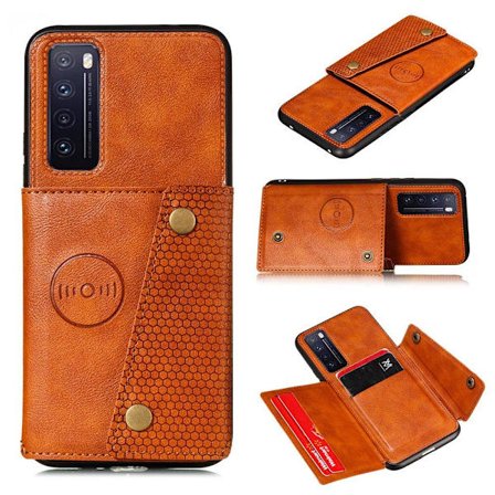 Huawei P Smart 2021 - Stilrent Skal med Korthållare RETRO