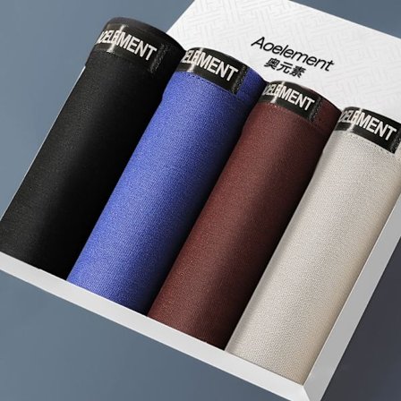 4PCS herrunderkläder Kalsonger Andas boxer