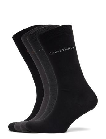 Ck Men Sock 4P Tin Giftbox Underwear Socks Regular Socks Svart Calvin Klein