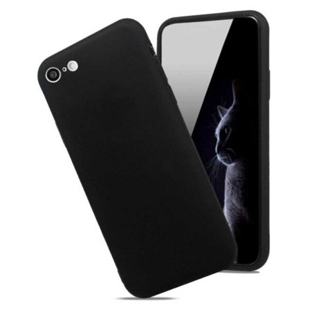 Tunt Kompatibelt med iPhone 6/7/8/SE Skal Mobilskal 1mm TPU Svart svart