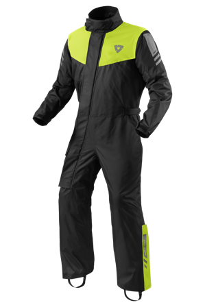 Motorradregenanzug Rev'It! Pacific 4 H2O Schwarz-Neon-Gelb XL