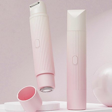 Elektrisk rakapparat för kvinnor, sladdlös elektrisk trimmer för kvinnor, rakapparat hårborttagare för ben ansikte USB uppladdningsbar trimmer rosa