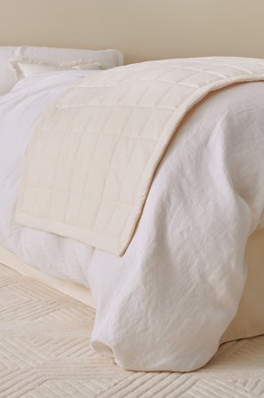 Jotex - Hotellsengeteppe Naturhvit - LINDEN - Kjøp Sengetepper hos Jotex