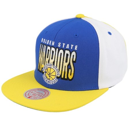 Mitchell & Ness - NBA Blå snapback Caps - Golden State Warriors Billboard 2 Hwc Blue/Yellow Snapback @ Hatstore