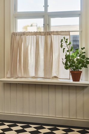 Jotex - Kafégardin Linmiks Linbeige - LINA - Kjøp Lingardiner hos Jotex