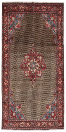 Oriental Koliai Rug 155X308 Brown/Black Wool, Persia