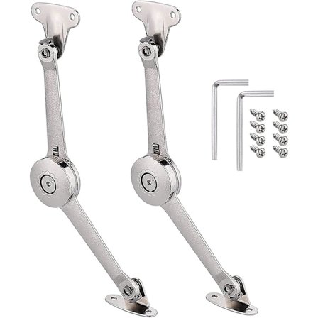 2 stk. skabsskabsmøbeldørsløftstøtte standardhængsel stærk flap og flapbeslag forbliver låg til køkkenskabsskabsskab legetøjskasse