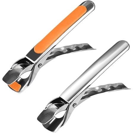 2 stk Praktiske Stekepanne-klemmer for å flytte Retriever-klemmer Matplater Holdere Klemme Klips Silikon Kjøkken Griper for Løfter Pizzarett Plate Pan