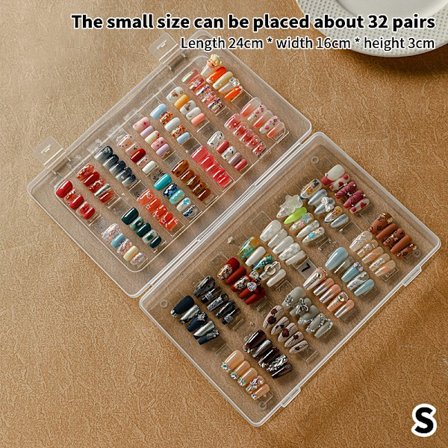 False Nail Tips Nail Art Förvaringsbox Container Tom Nails Tips