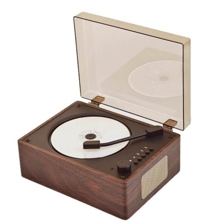 Retro CD-spelare Uppladdningsbar Stöd CD BT USB 3.5mm AUX Portabel CD-spelare Bluetooth-kompatibel 5.0